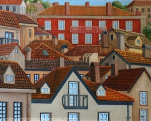 "Autumn Among the Rooftops"